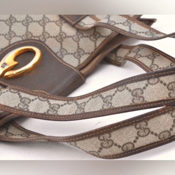 Gucci Monogrammed PVC Leather Tote - Picture 13 of 16